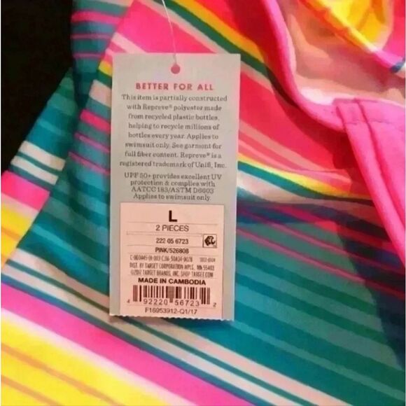 Colorful Striped Swimsuit - Picture 3 of 6